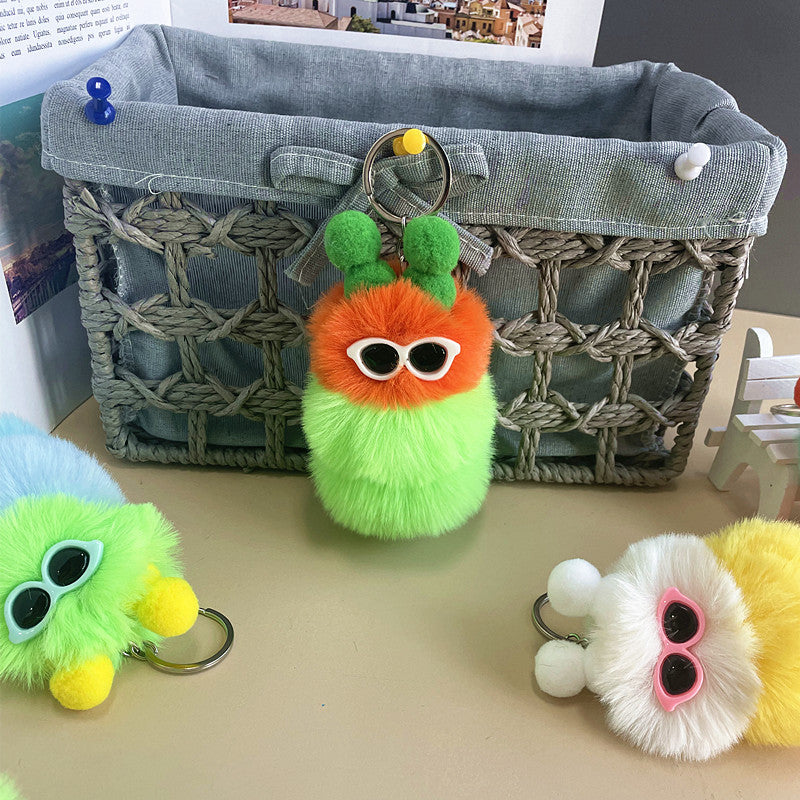 Wholesale New Cute Caterpillar Plush Keychain